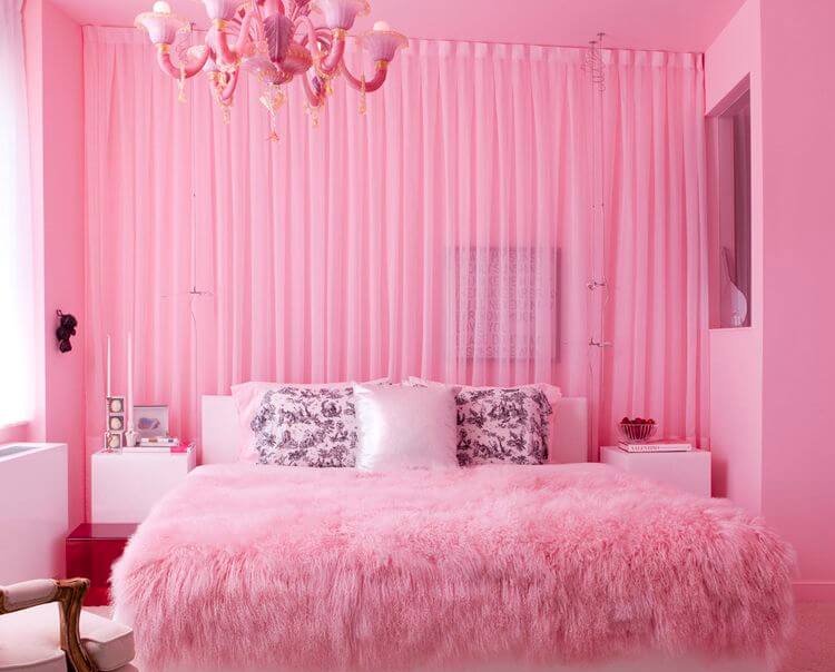warna bilik tidur yang romantik